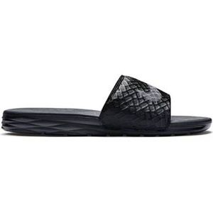Black/Grey Memory Foam Nike Slides